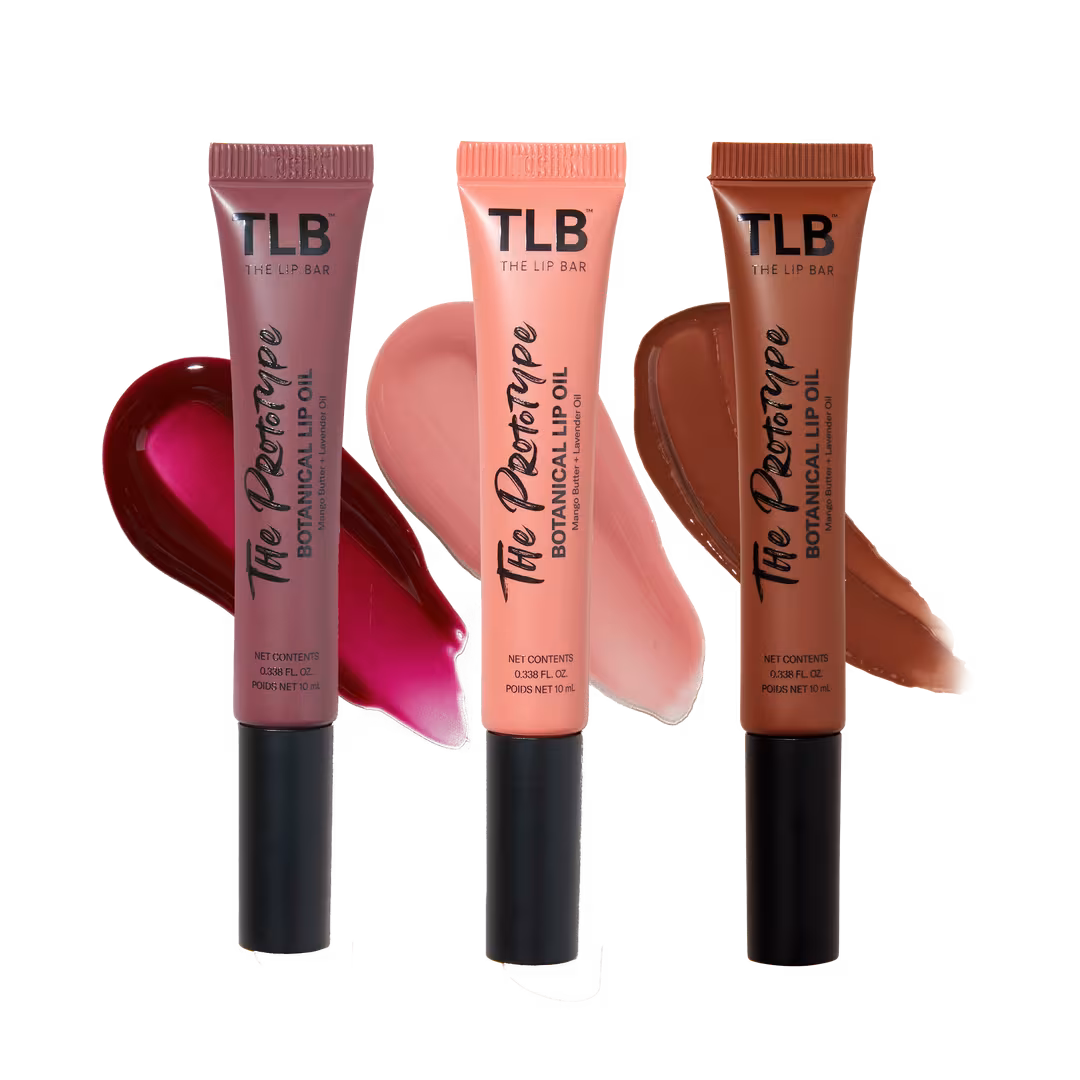 The Lip Bar  The Prototype Botanical Lip Oil Trio Set