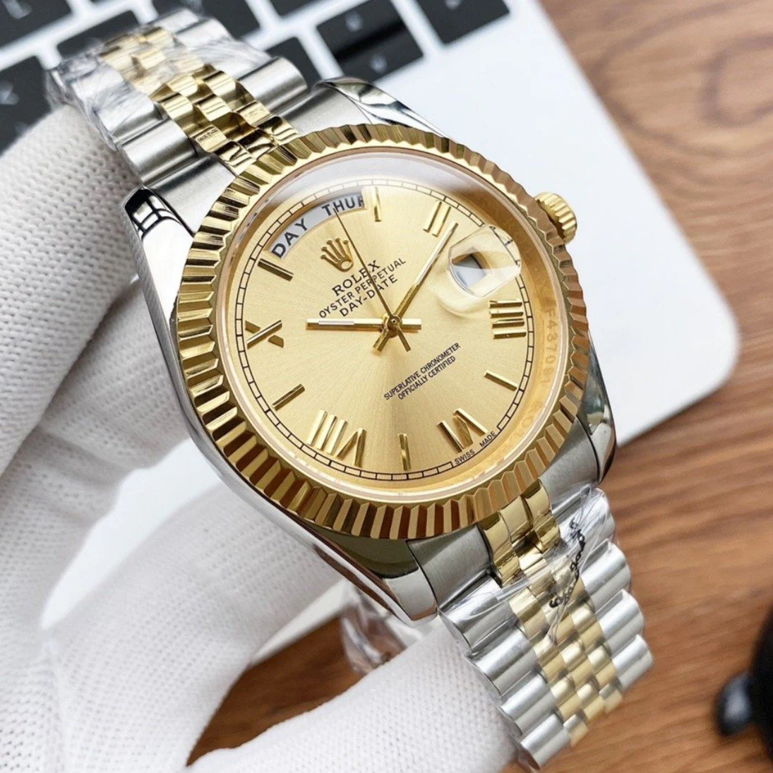Rolex Watch DAY-DATE 40 GOLD STEEL JUBILEE BRACELET