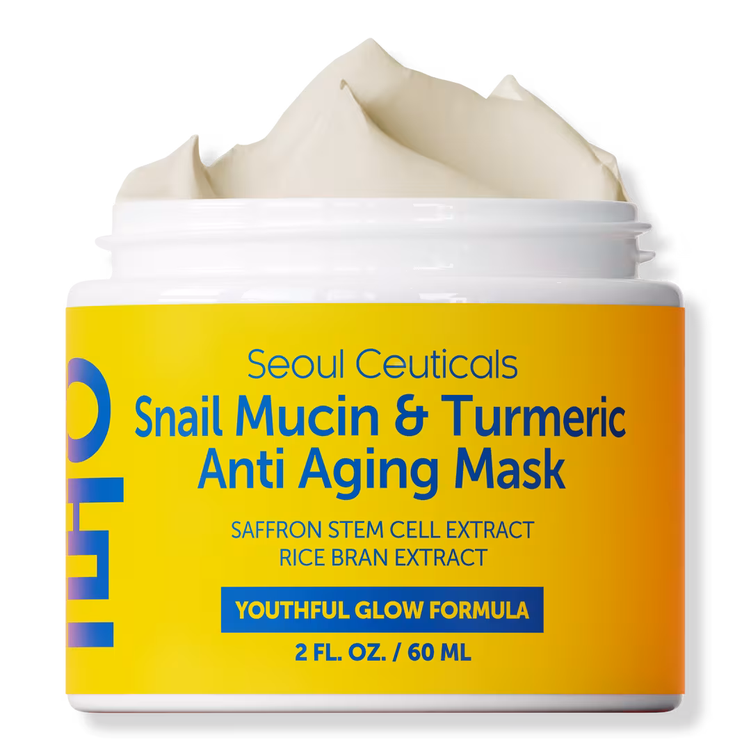 Seoul Ceuticals  Korean Skin Care Snail Mucin & Turmeric Anti Aging Mask
