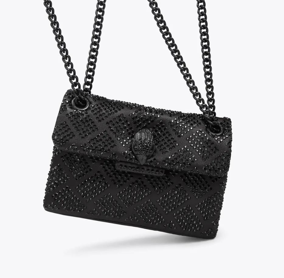 Kurt Geiger Rhinestone-Fried Eagle Head Crossbody Bag