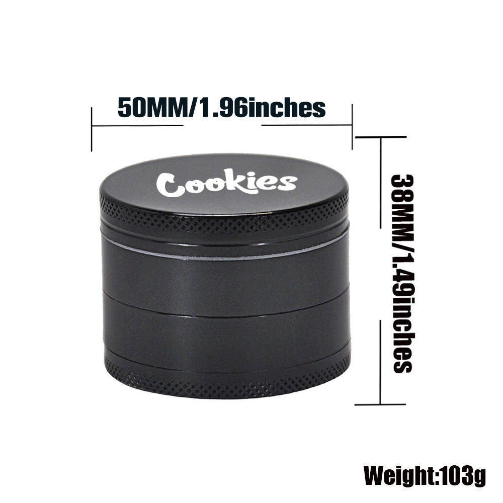 Cookies Zinc Alloy Weed Grinder 4 Layer
