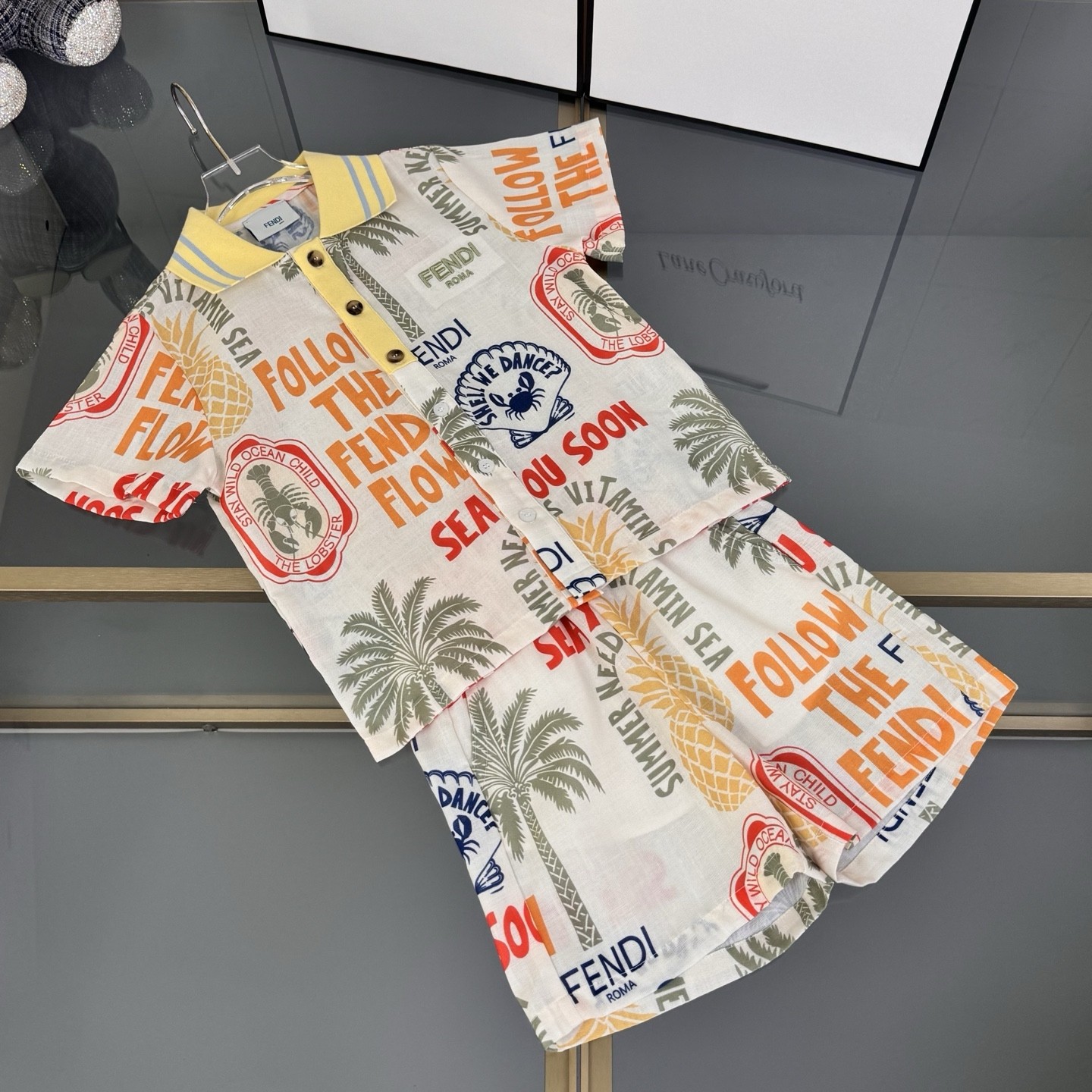 Fendi Summer Graphic Coordinate Kid Set