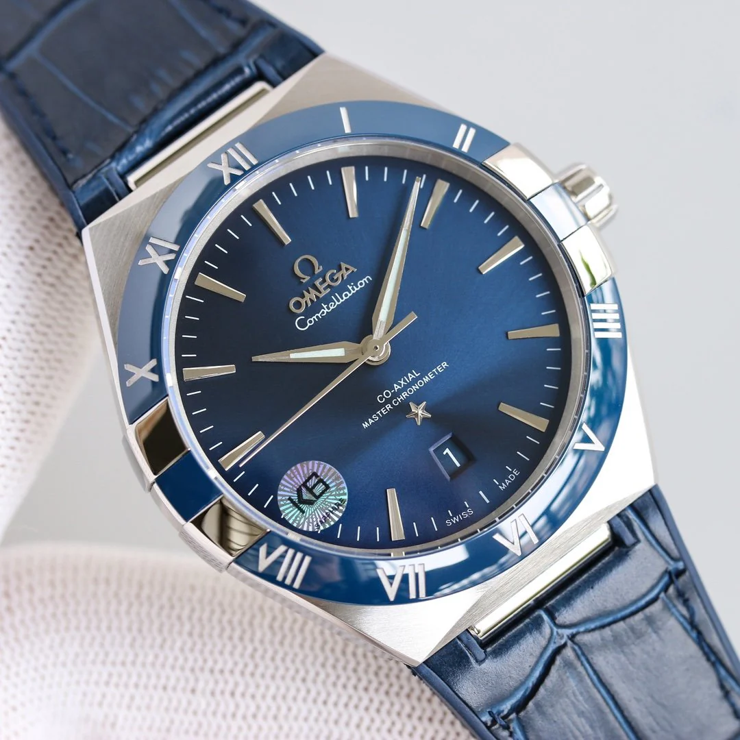 Omega Watch CONSTELLATION 41MM BLUE DIAL LEATHER