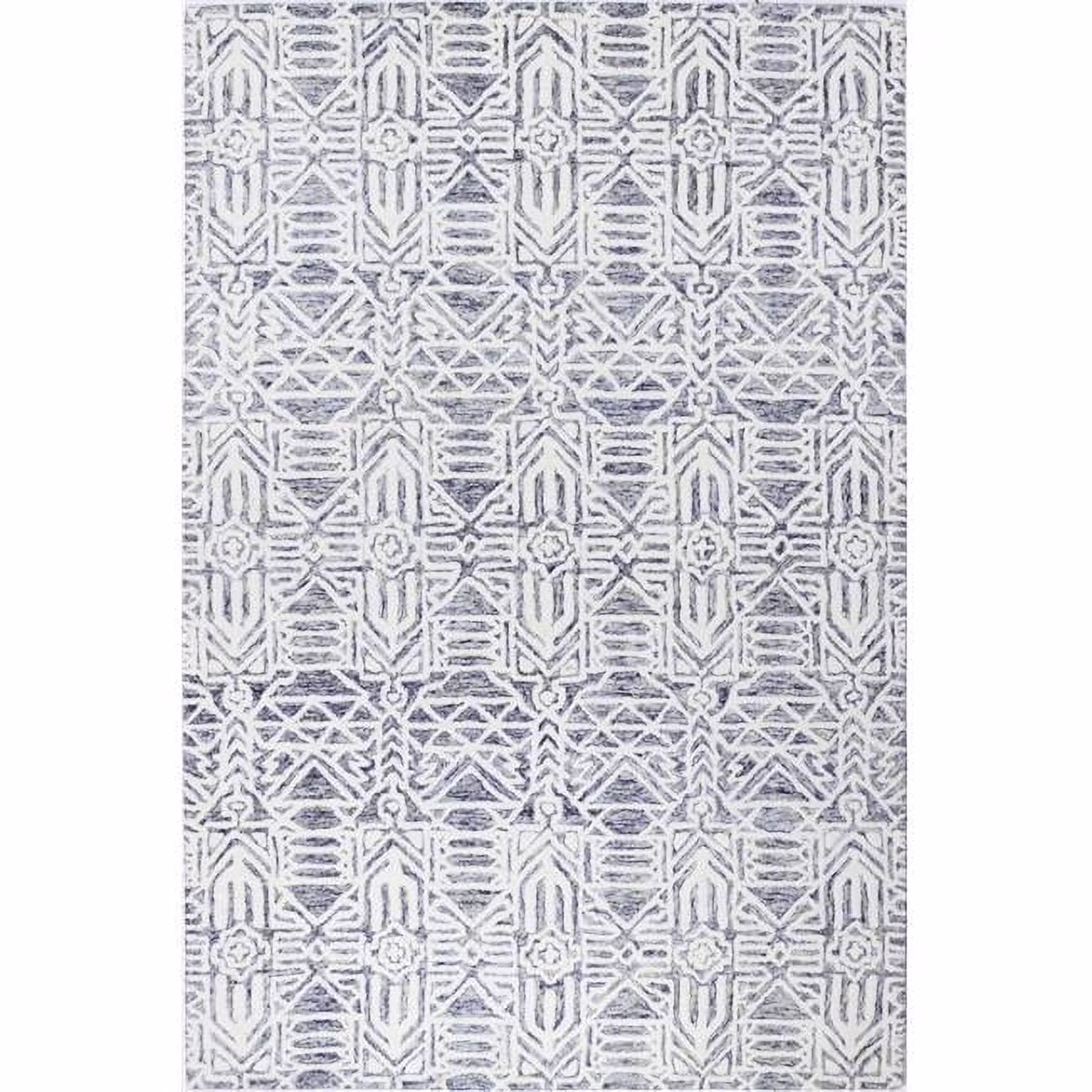 Bashian Verona Noland 3'6" x 5'6" Area Rug in Ivory and Blue