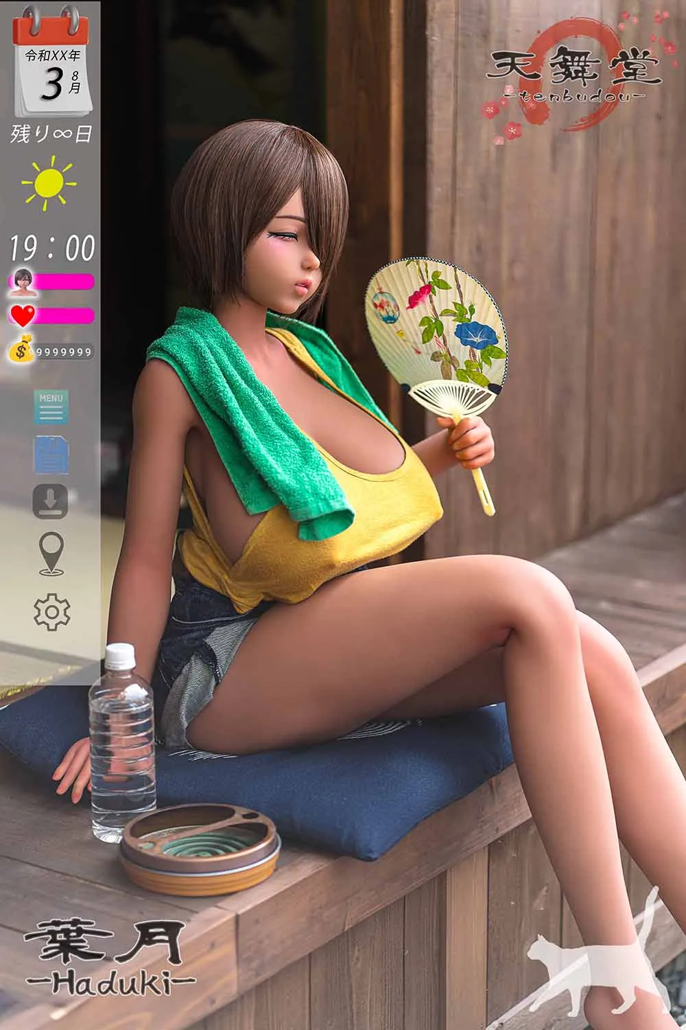 天舞堂·Tenbudou Doll 154m Mカップ 葉月(Haduki) TPE製 ブラウン肌 ヘッド選択可 田舎娘 BBW 爆乳ラブドール