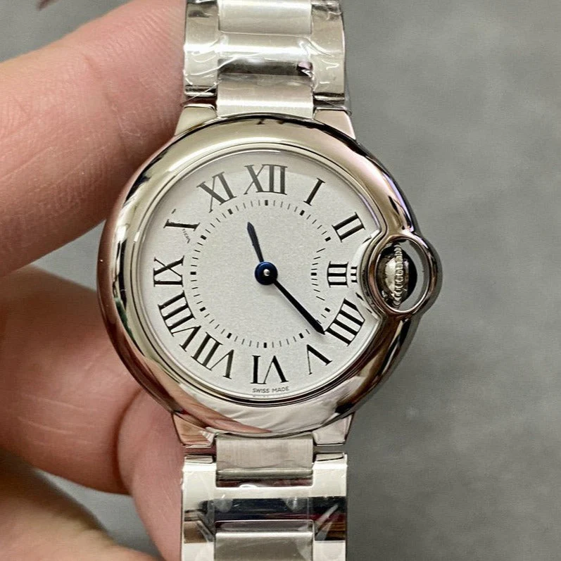 Cartier Watch BALLON BLEU 28MM STAINLESS STEEL WHITE DIAL