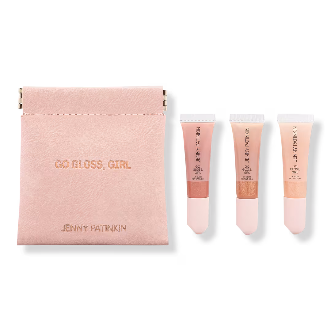 Jenny Patinkin  Go Gloss, Girl Lip Gloss Set | Sheer Nude Shimmer Glosses (Set of 3)