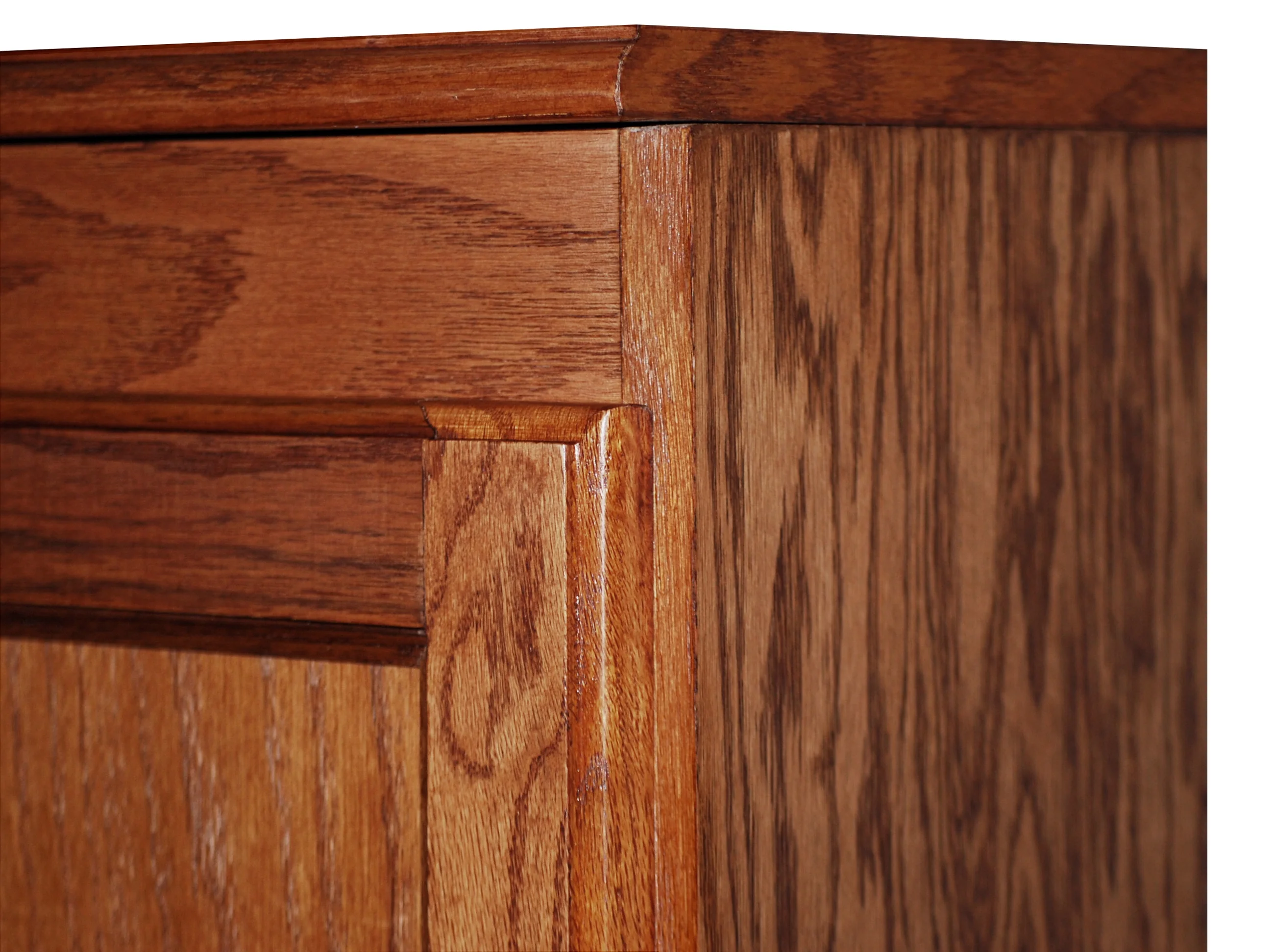 Concepts in Wood Storage Cabinet, 60 inch with 4 Shelves - Oak Finish