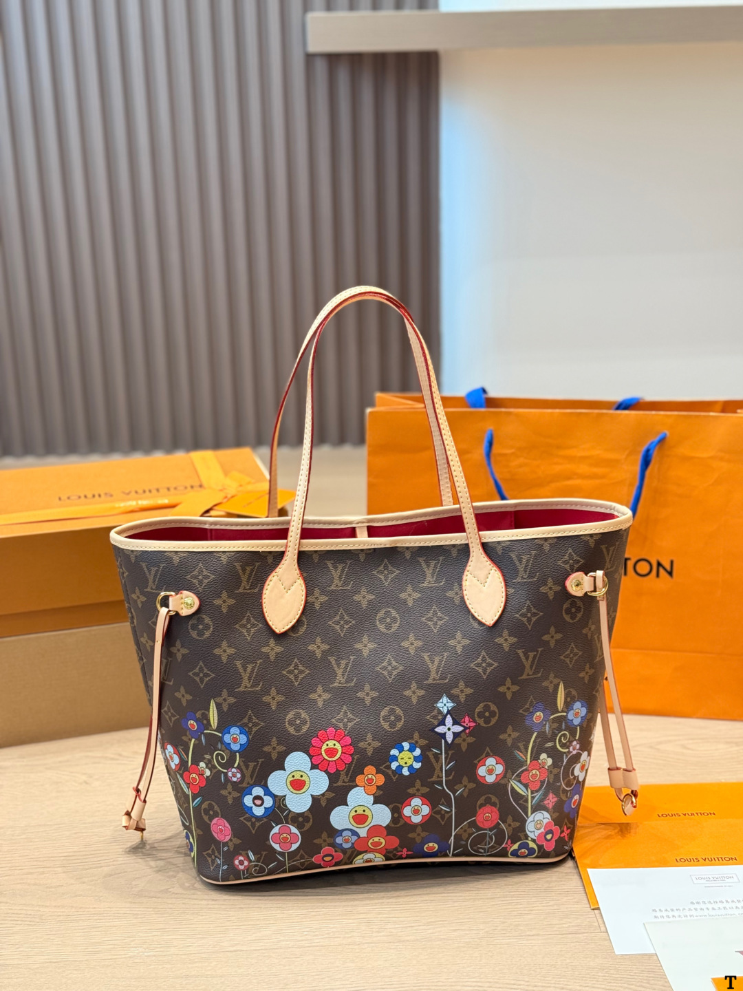 LV x TM Neverfull MM Monogram Bag