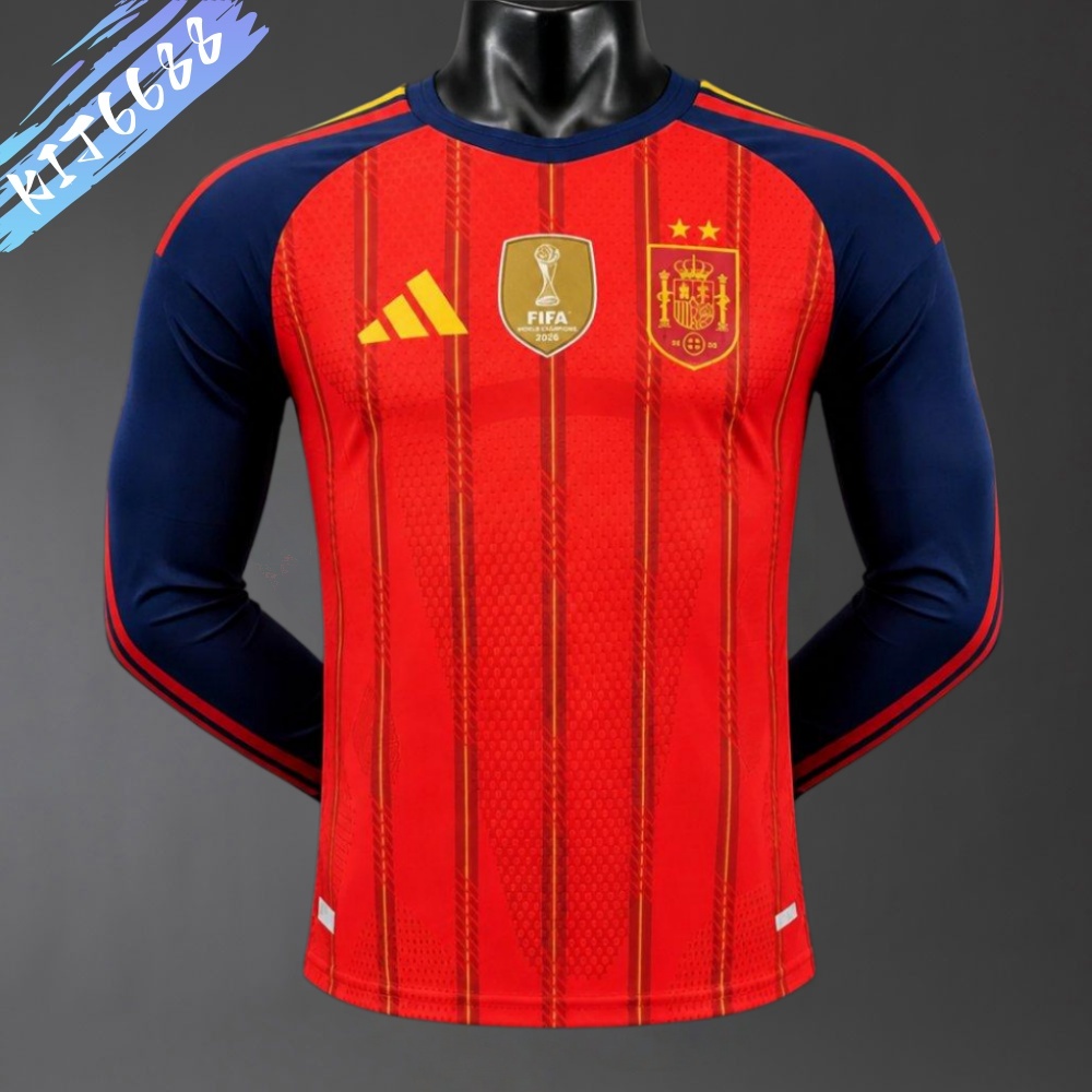 2026/2027 Spain Home long sleeves Football Shirt (Player Version)