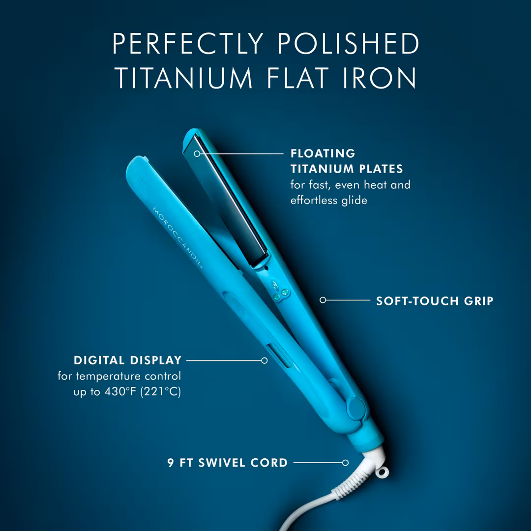 Moroccanoil  Perfectly Polished Titanium Flat Iron