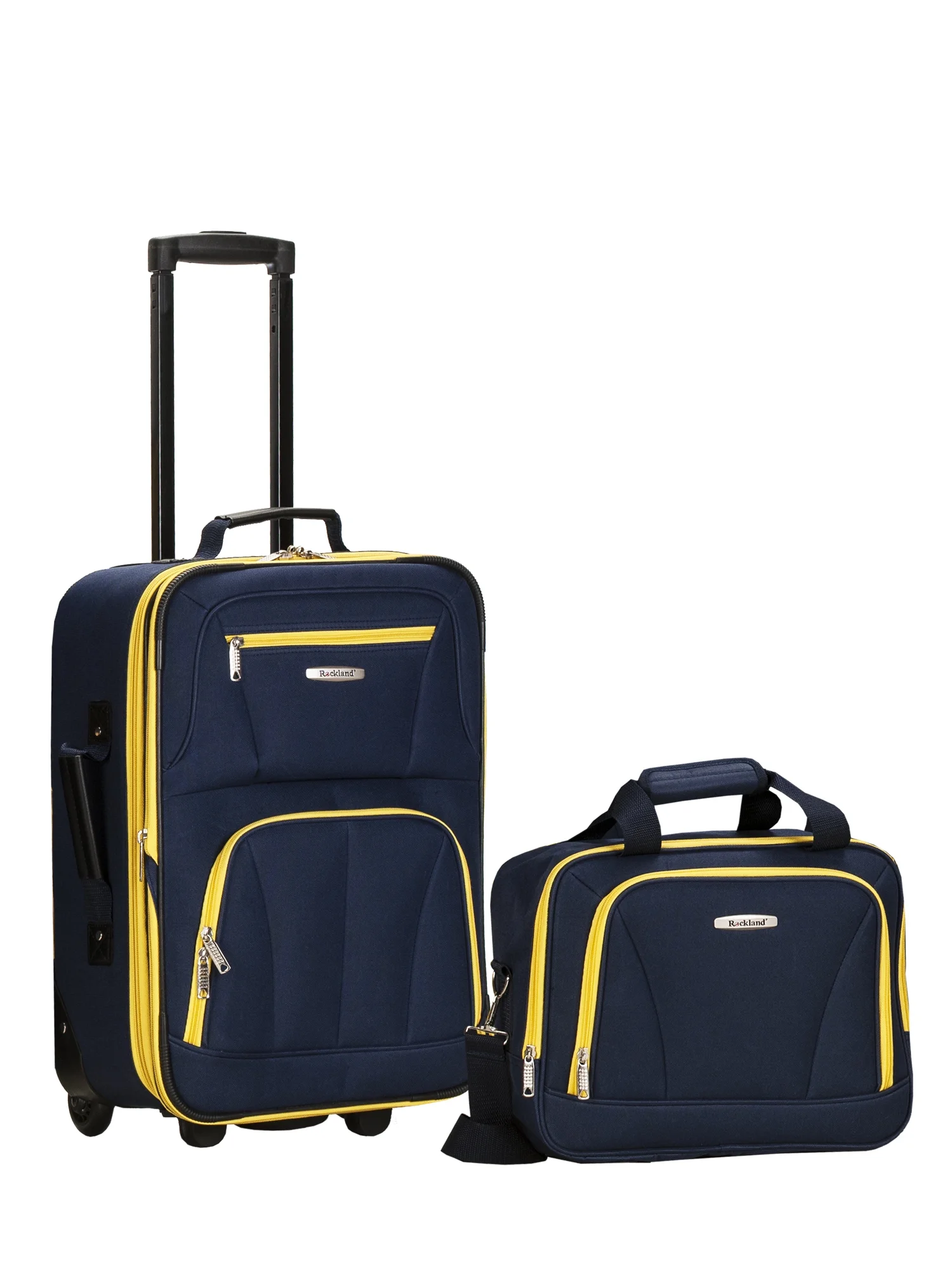 Rockland Luggage Journey 4 Piece Softside Expandable Luggage Set, F32