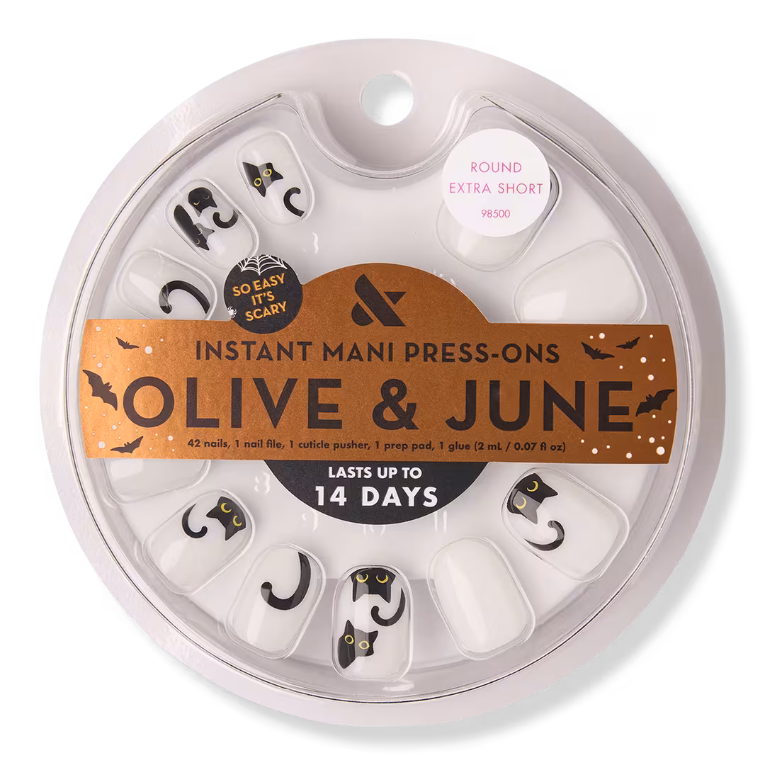 Olive & June  Instant Mani Halloween Press-On Nails It’s Purrfection