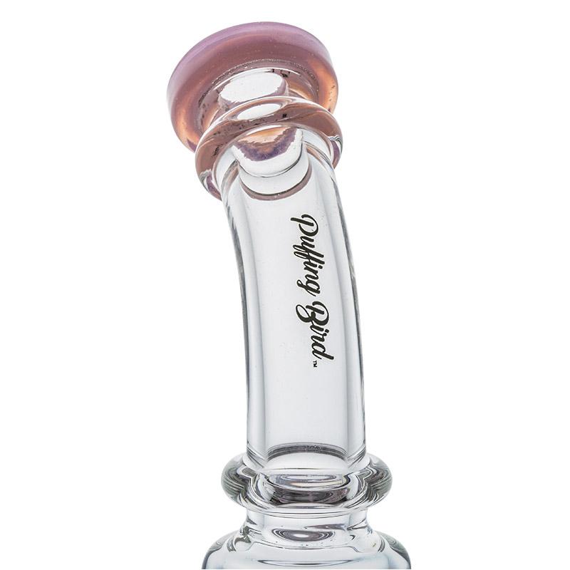 8.5 Pink Recycler Dab Rig w/ Showerhead Prec