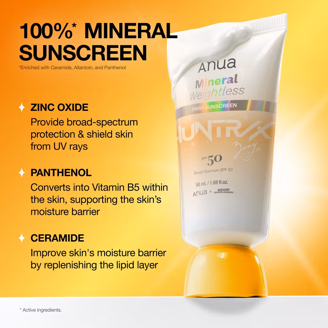 ANUA  KPop Demon Hunters Mineral Weightless Finish Sunscreen