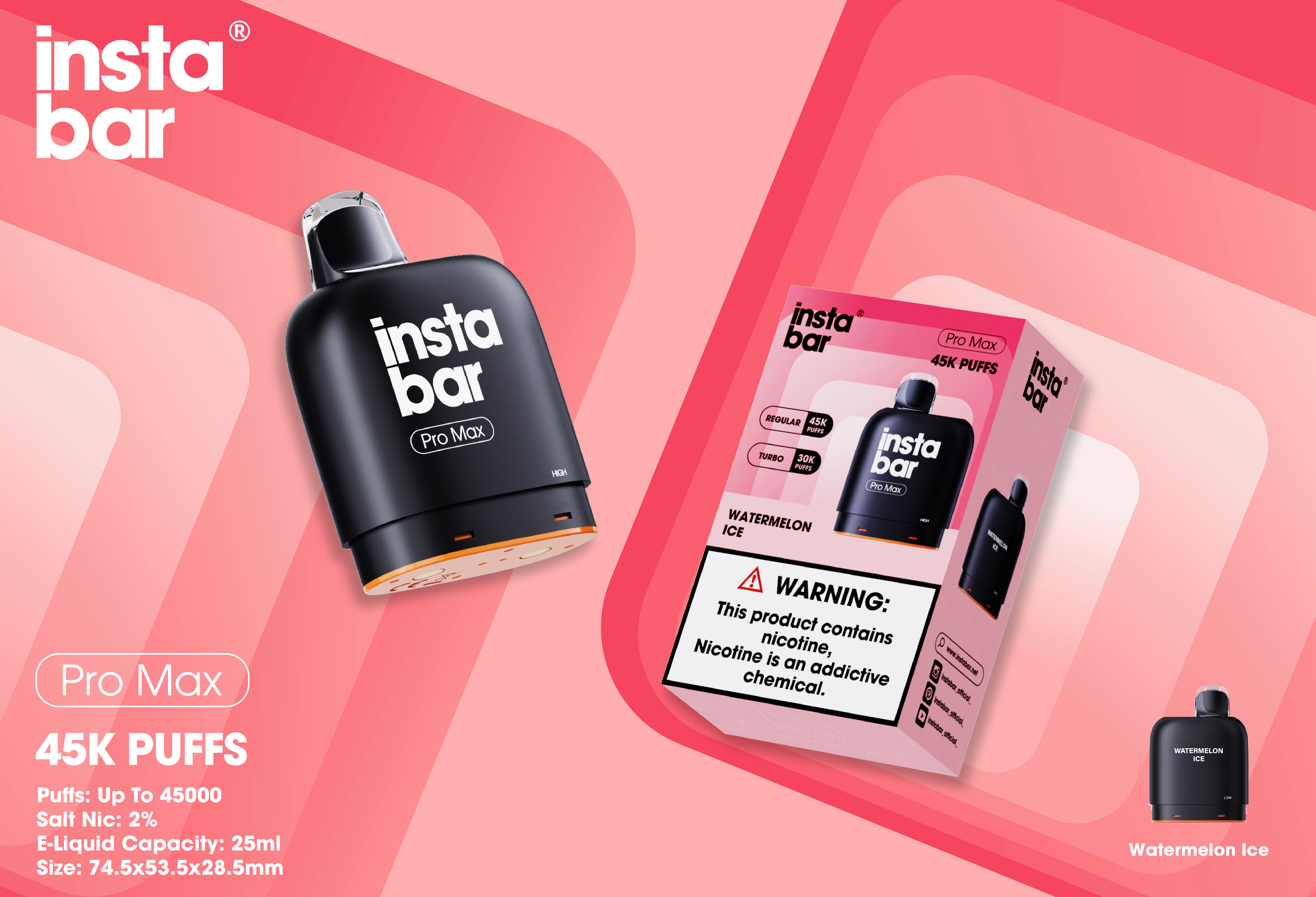 Instabar Pro Max 45K POD(Wymienny wkład)