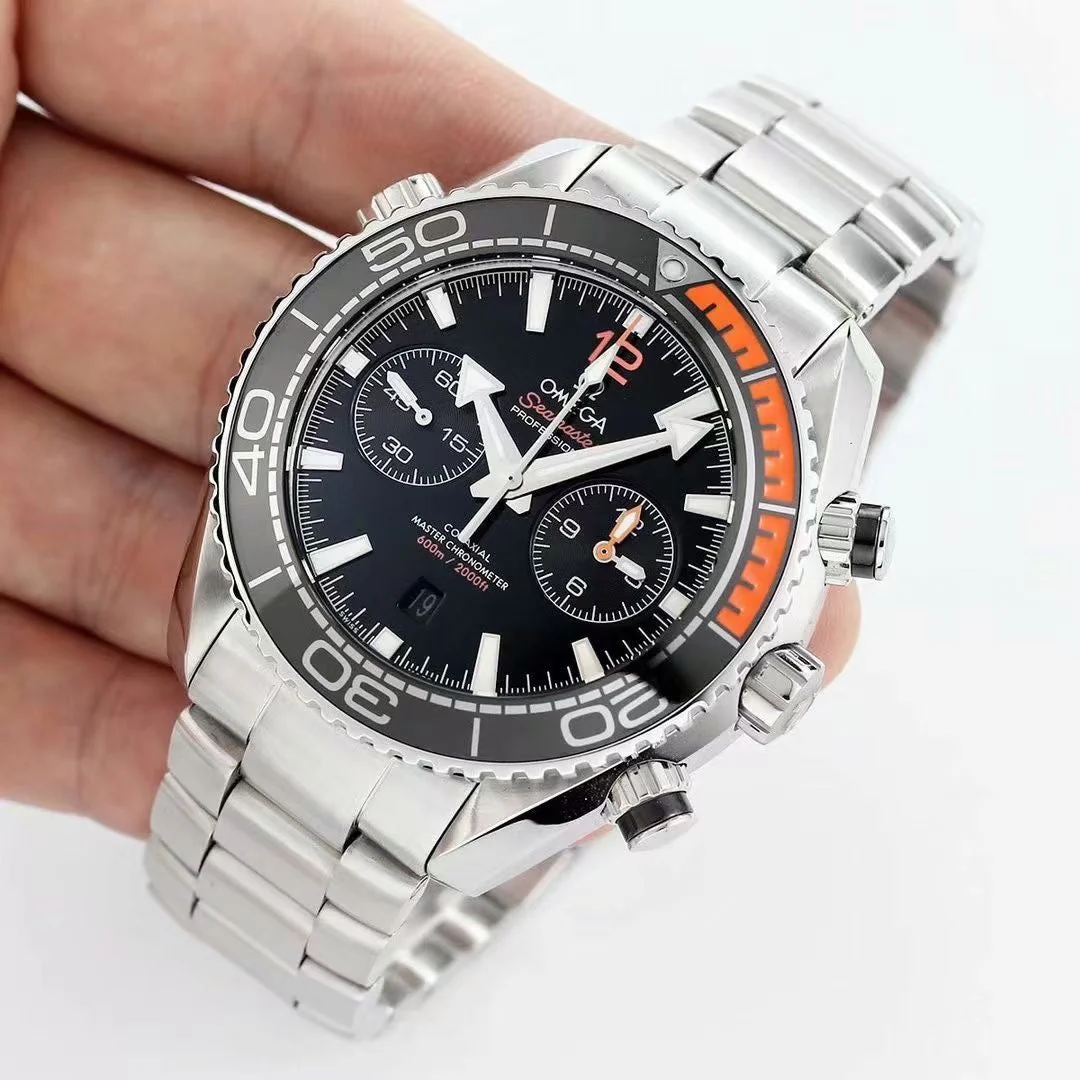 Omega Watch SEAMASTER PLANET OCEAN 600 CHRONOGRAPH ORANGE BLACK DIAL