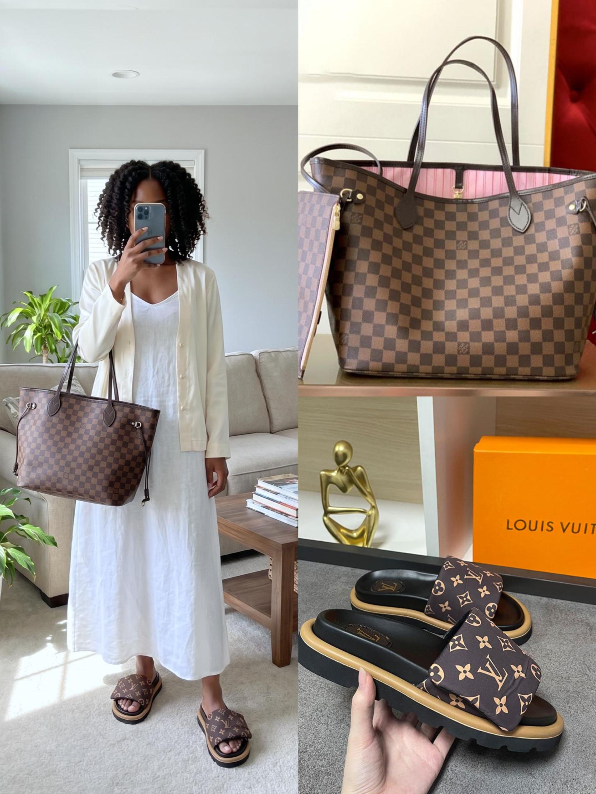 LV Shoes & Bag Set