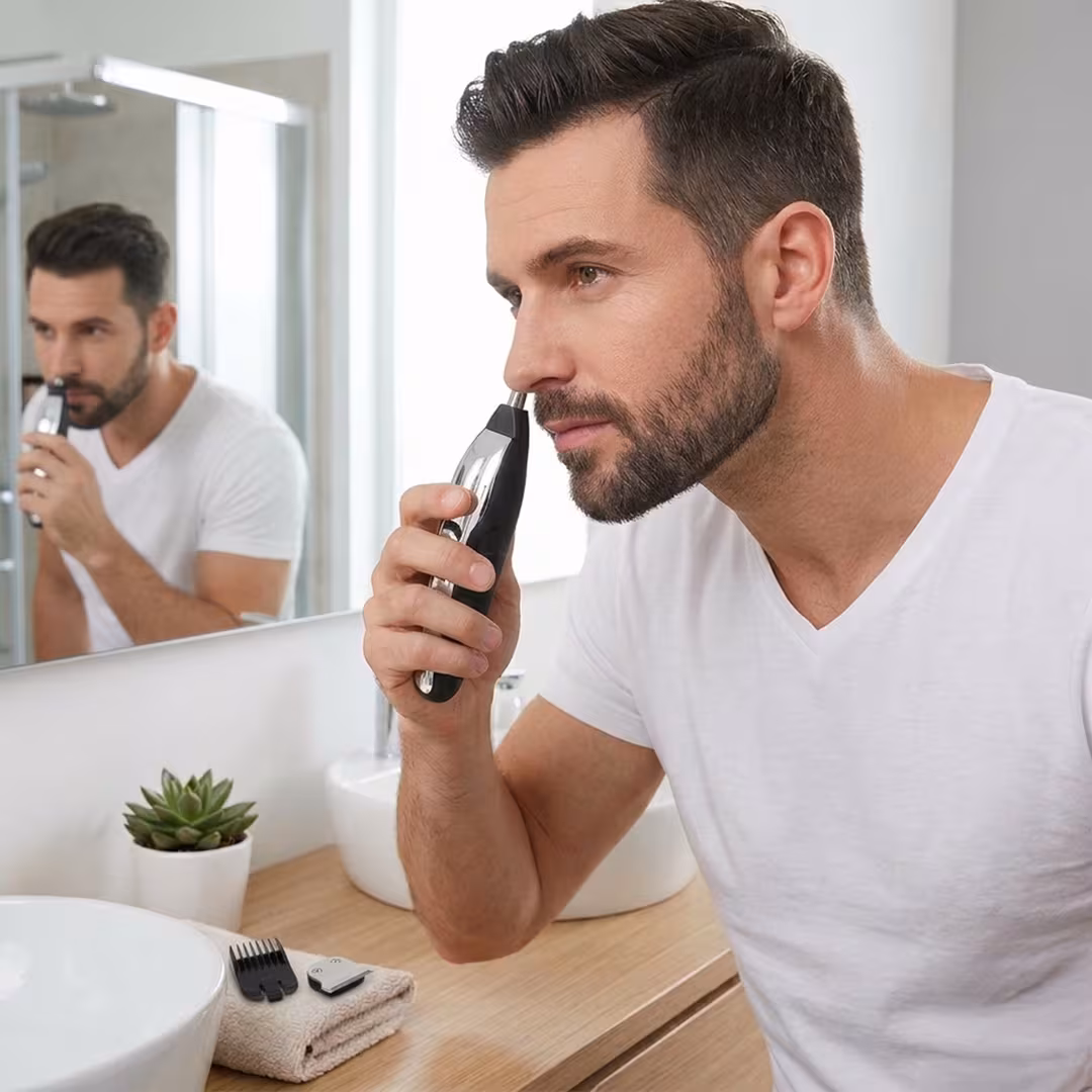 Barbasol Shaving  Men's 8 Piece All-in-1 Rechargeable Grooming Kit for Beard and Hair Trimming