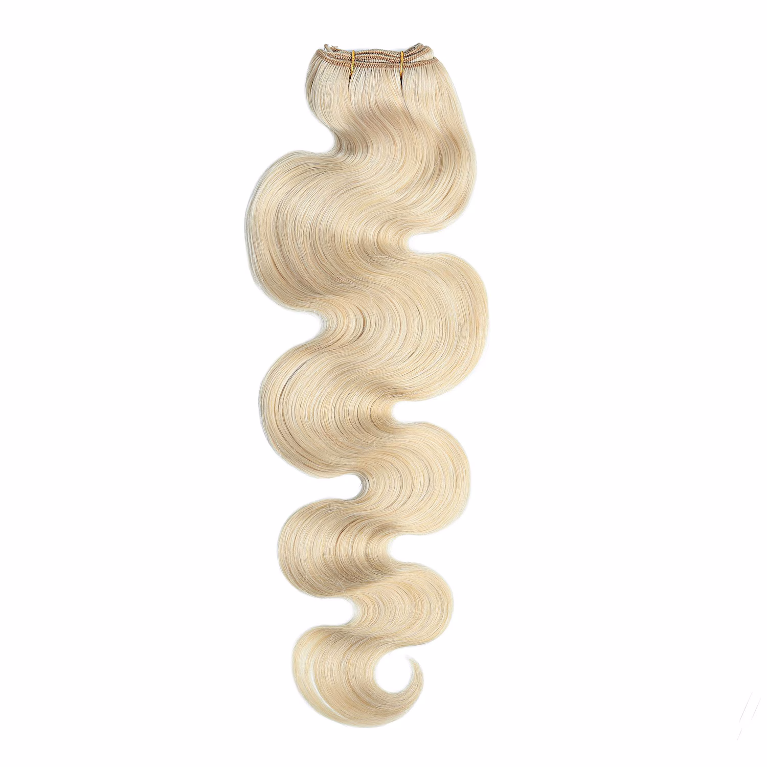 Tresse Extensions Echthaar #10/1 Hell-Lichtblond Asch 100g
