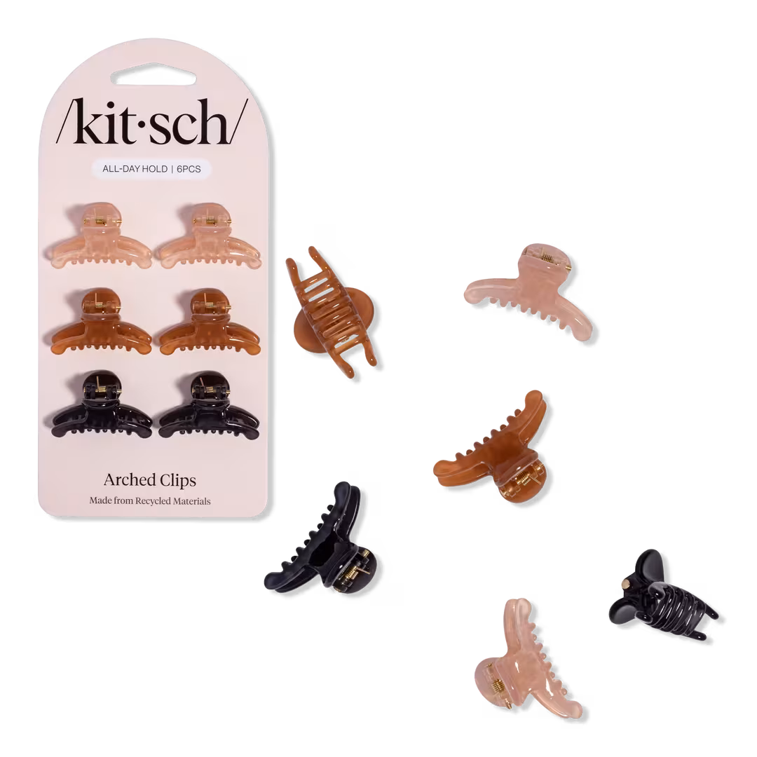 Kitsch  Recycled Plastic Mini Arched Clips Set