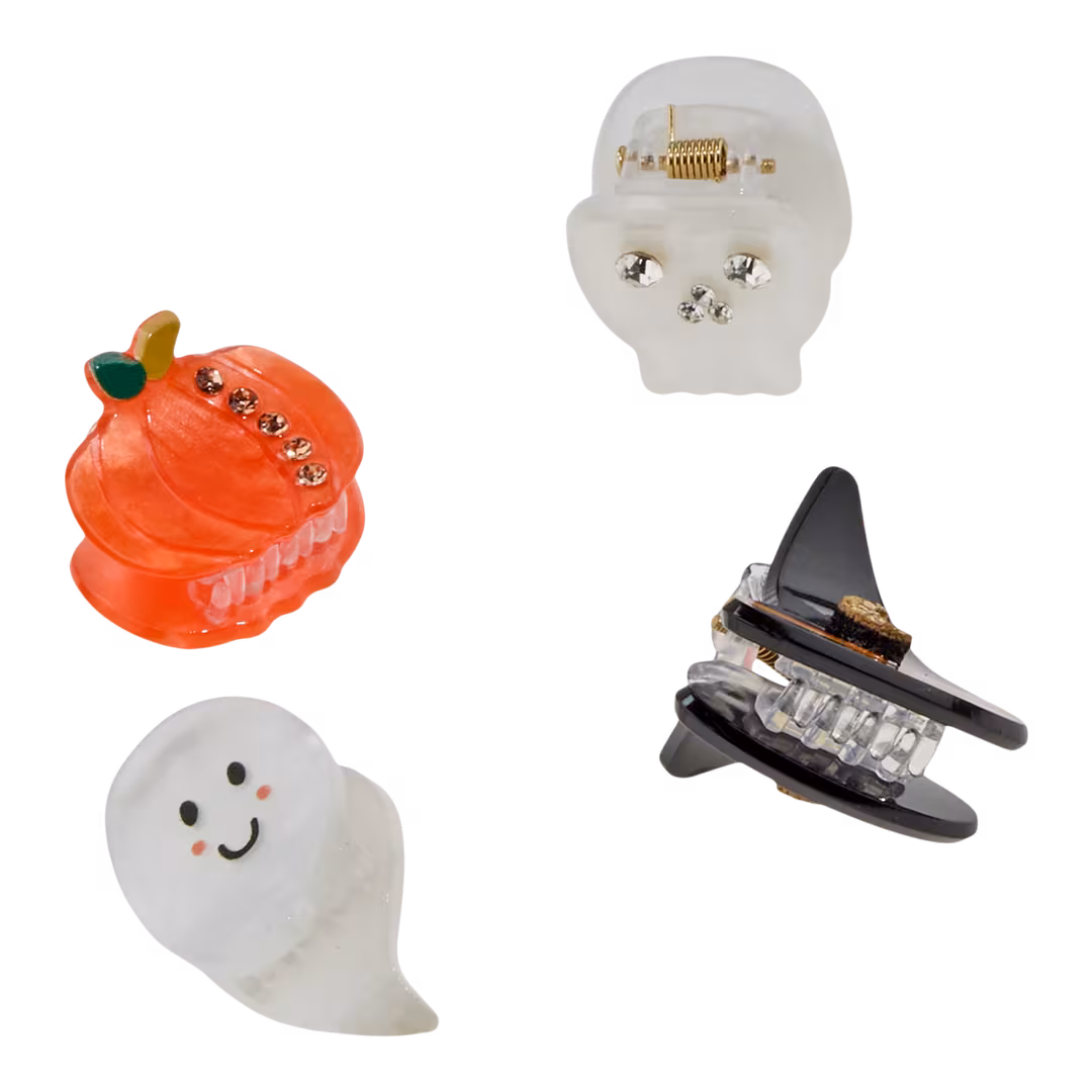 Conair Accessories  Halloween Acrylic Mini Claw Clips 4 Pack