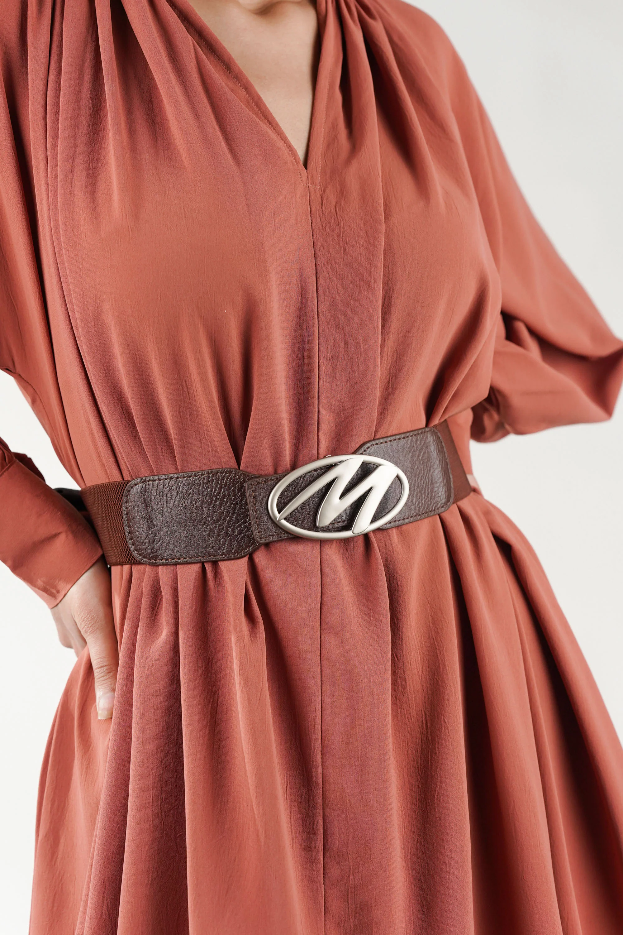 Essence Brown Elastic Belt