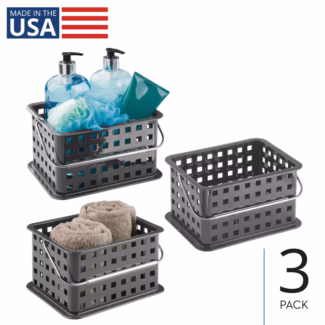iDesign  Small Stackable Shower Caddy Basket