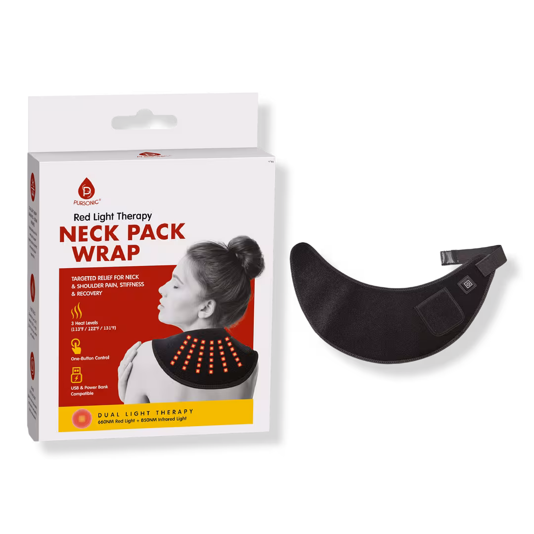 PURSONIC  Red Light Therapy Neck Pack Wrap