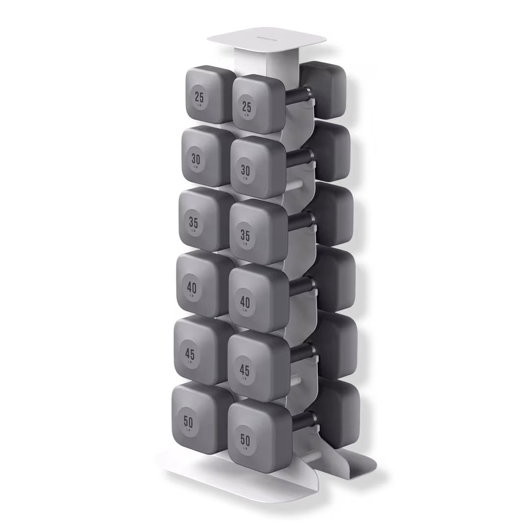 WeGym  ProGrip Dumbbells Upper Set with Light Rack