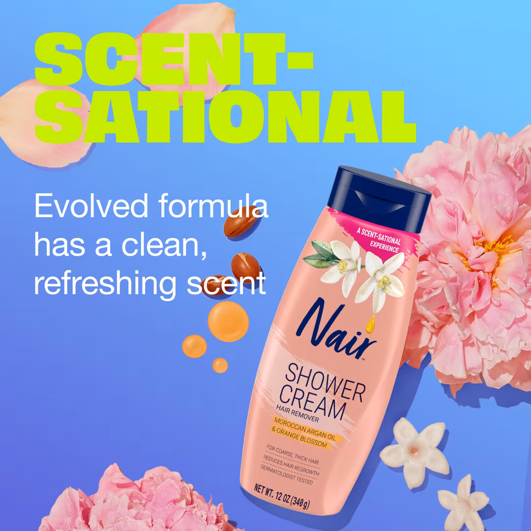 Nair  Shower Cream Hair Remover with Moroccan Argan Oil
