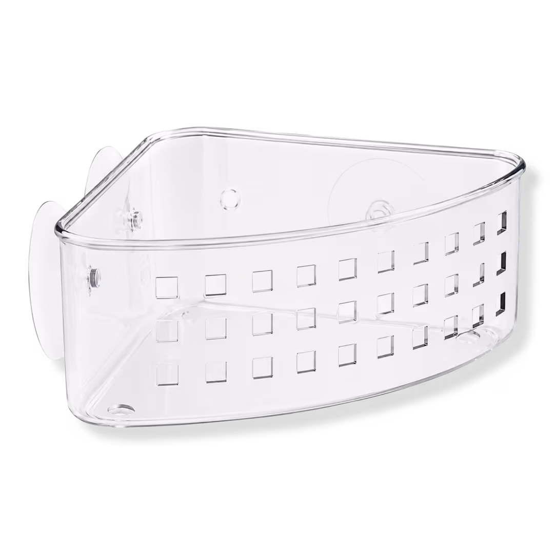 iDesign  Shower Suction Basket in Clear