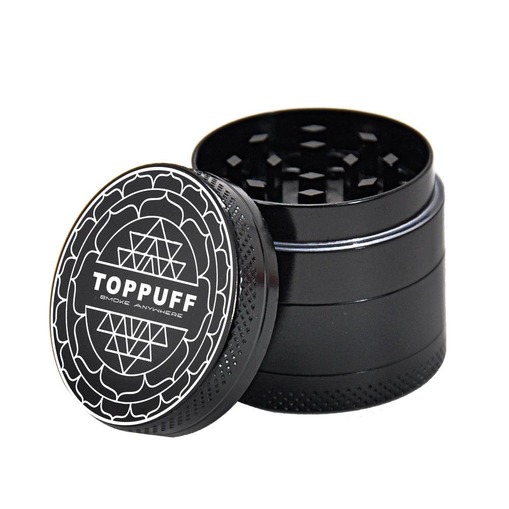 Zinc Alloy Black 4 Layer Weed Grinder