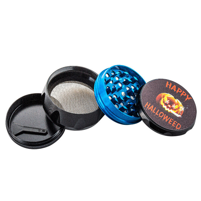 Halloweed Theme Zinc Alloy Herb Grinder 4 Piece