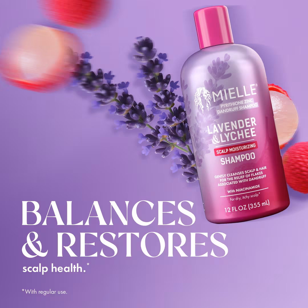 Mielle  Lavender & Lychee Scalp Moisturizing Shampoo