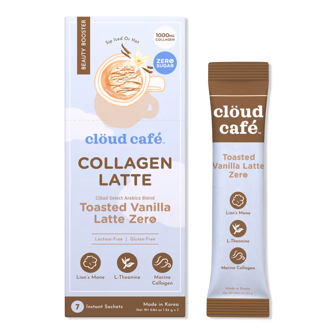 clöud café  Toasted Vanilla Latte Zero Collagen-Infused Beauty Booster