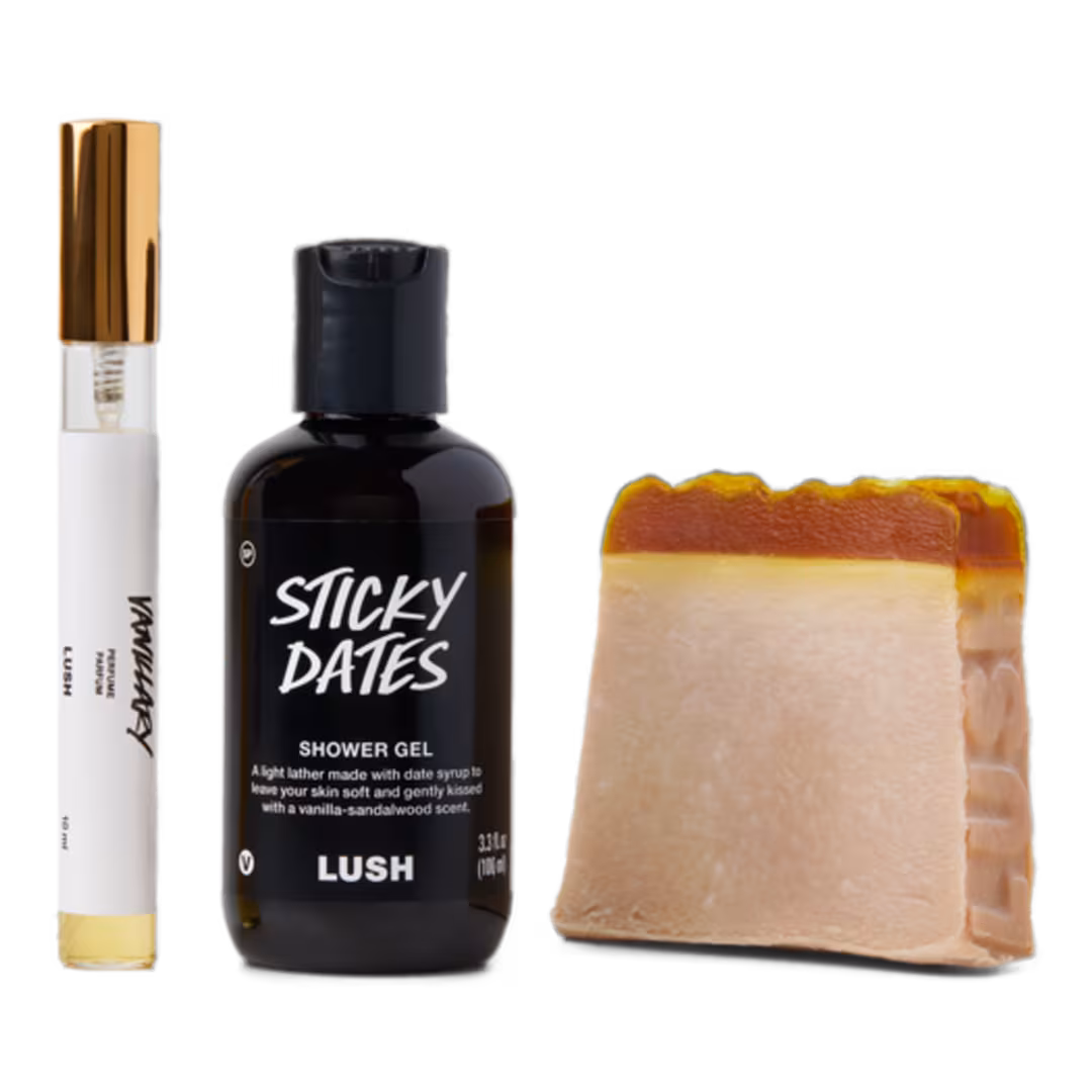 LUSH  Layer On The Gourmand Shower And Fragrance Kit