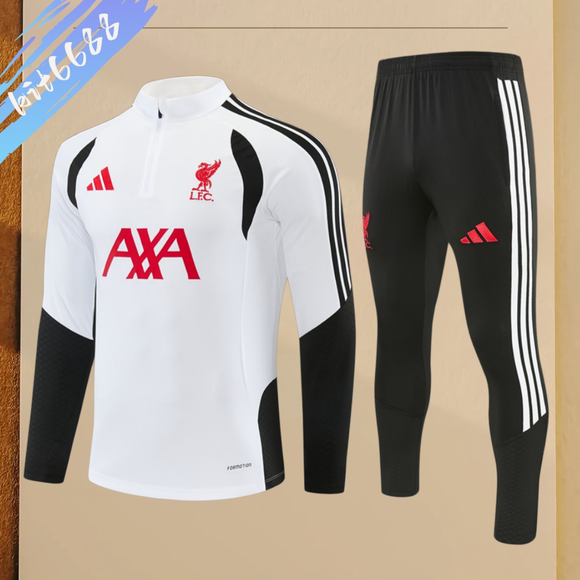 26/27 Liverpool Half Zip Training Kit (Adult Kids Kit)