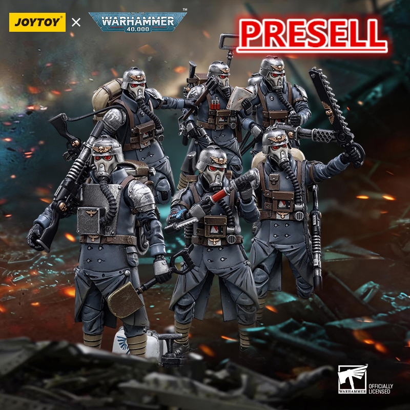 JOYTOY Warhammer 40k 1: 18 Death Korps of Krieg Veteran Squad - JOYTOY WORLD