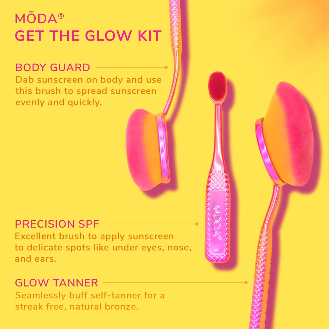 MŌDA  Get the Glow Makeup Brush Kit