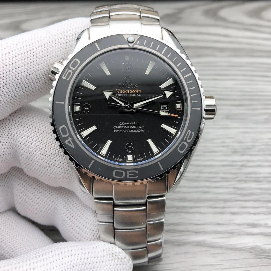 Omega Watch SEAMASTER PROFESSIONAL PLANET OCEAN 600M STEEL CASE BLACK DIAL