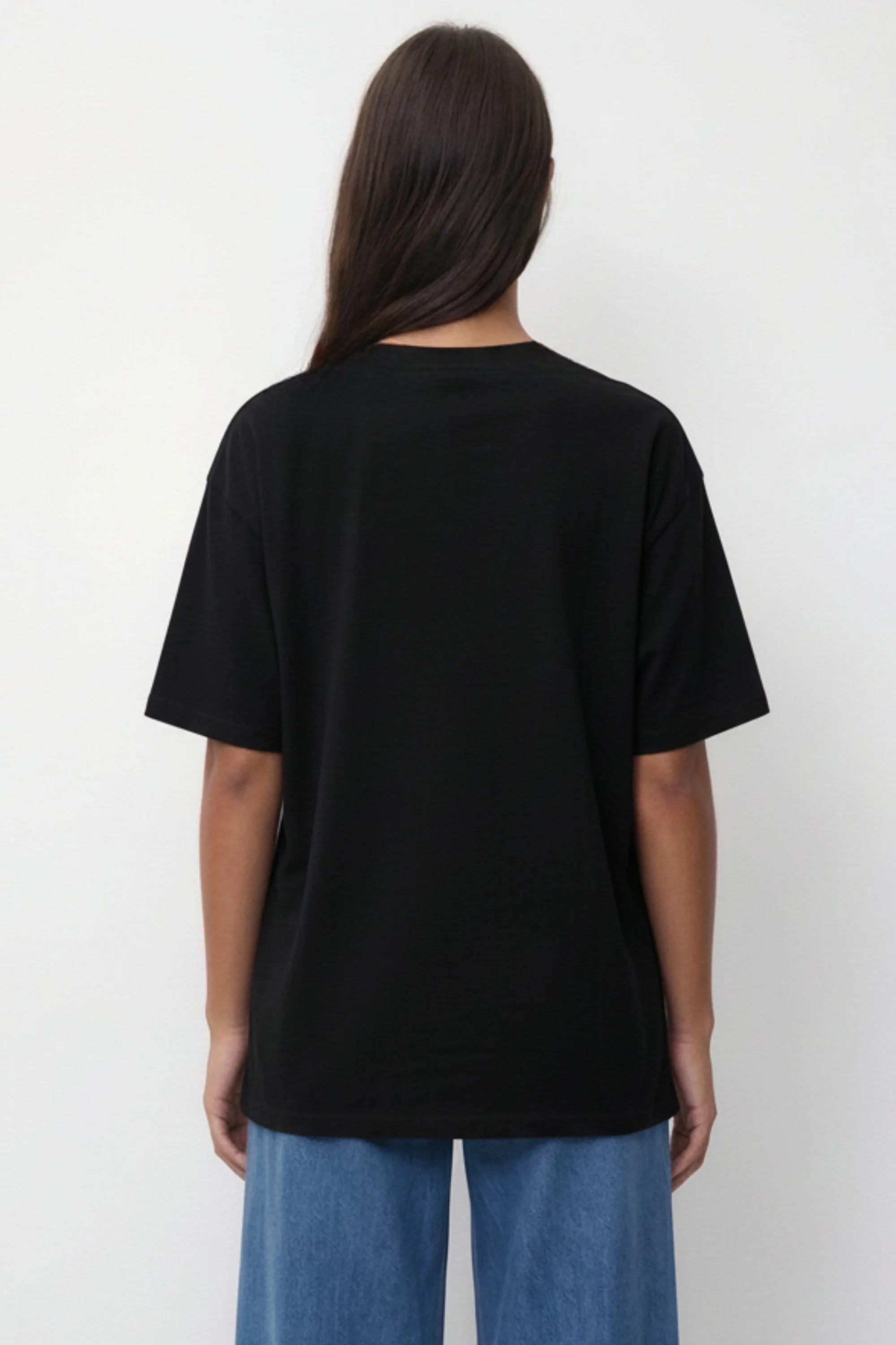 Black Gold Link Neck Detail T-Shirt