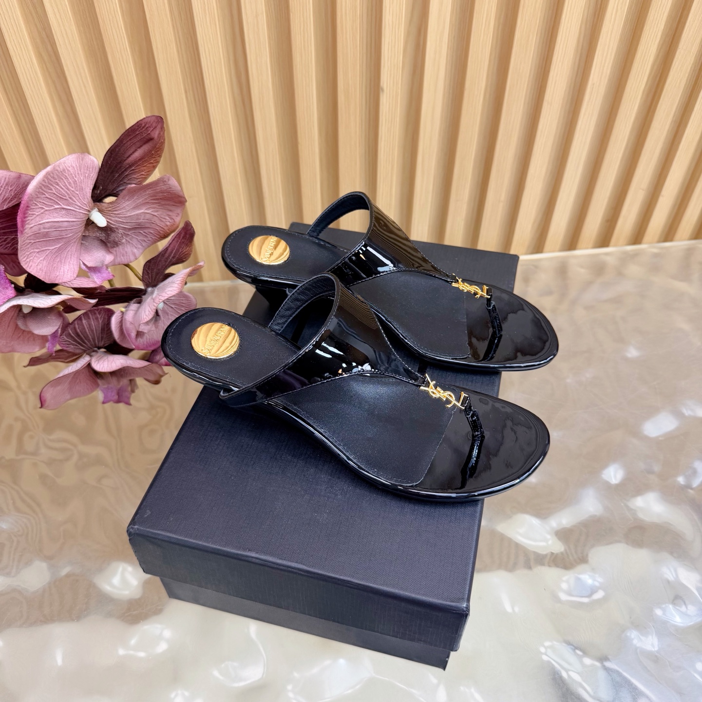 YSL Soft Thong Sandals