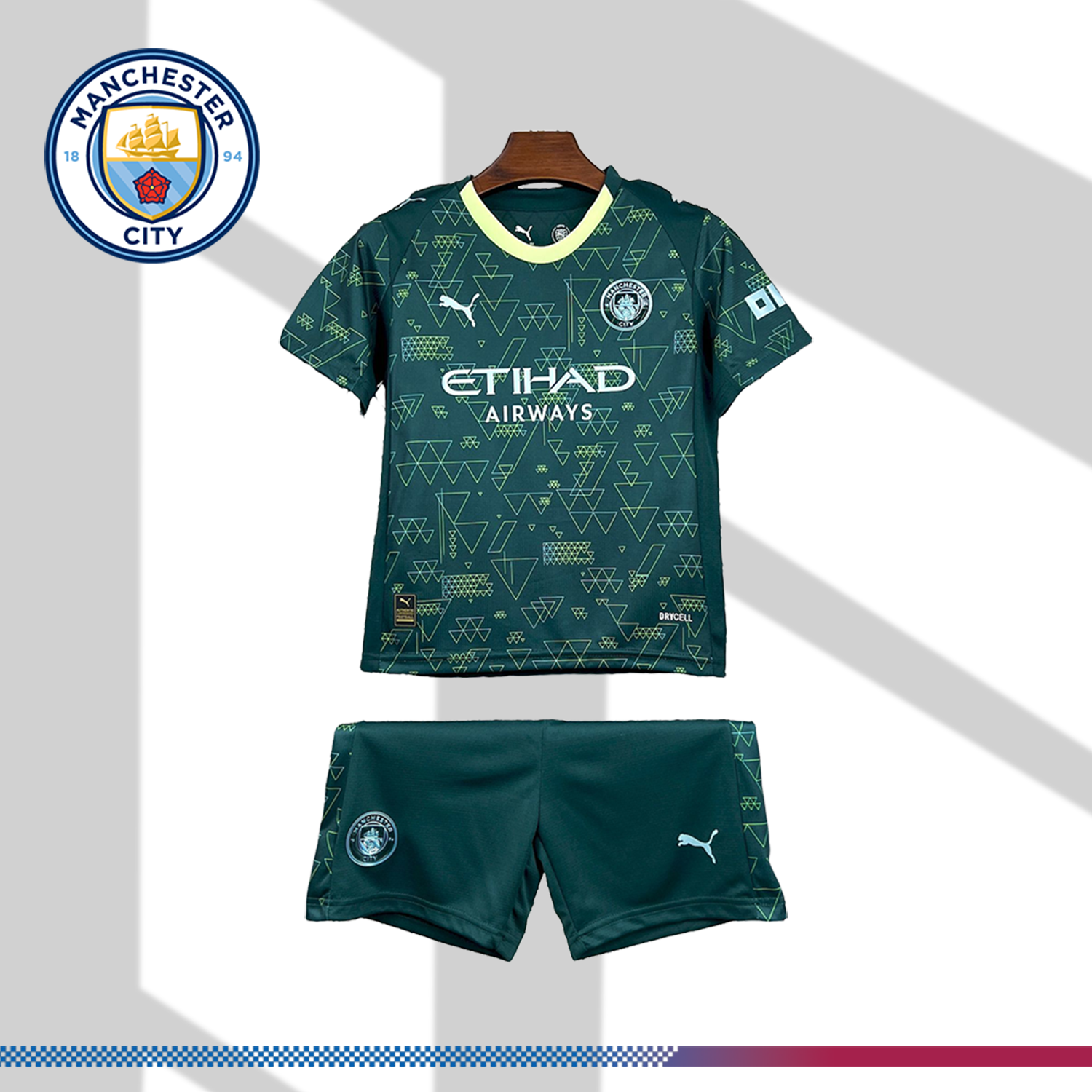 2025/2026 Manchester City Fouth Football Shirt (Kids Kit socks)