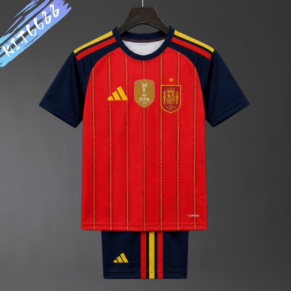 2 Star 2026/2027 Spain Home Football Shirt (Adult Kids Kit socks)