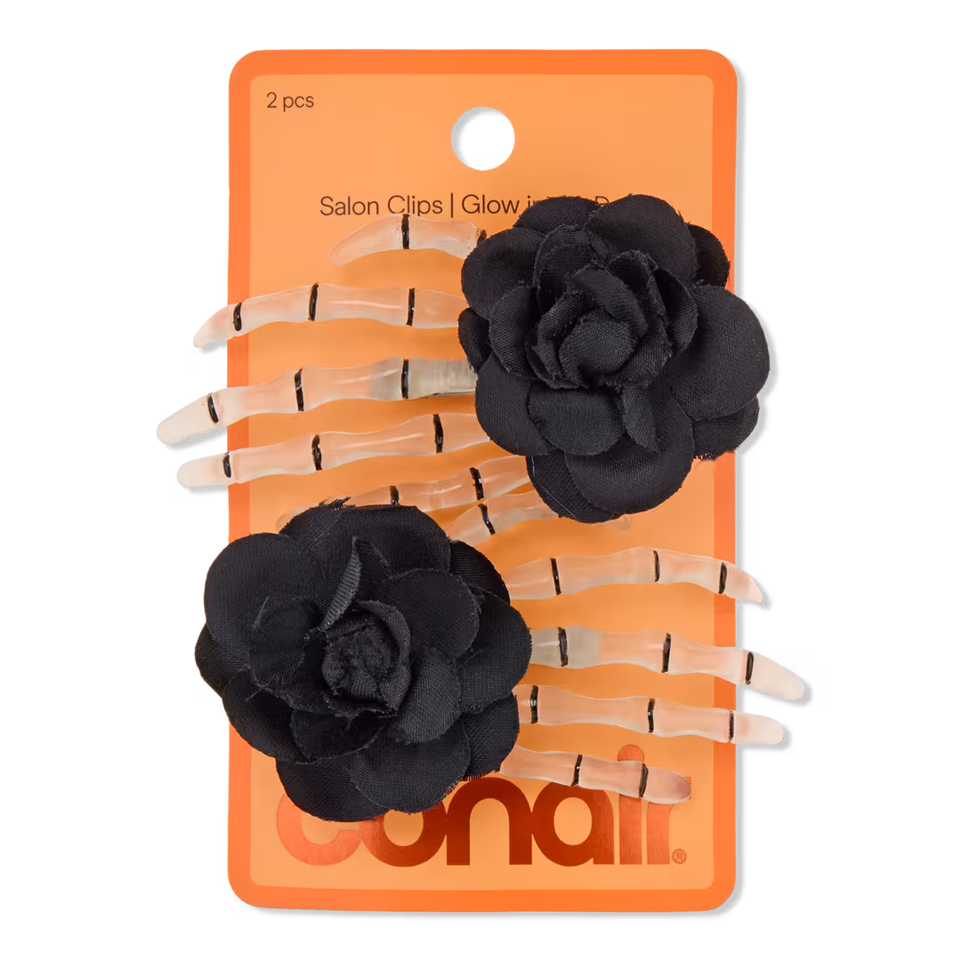 Conair Accessories  Halloween Glow-in-the-Dark Skeleton Hand Salon Clips