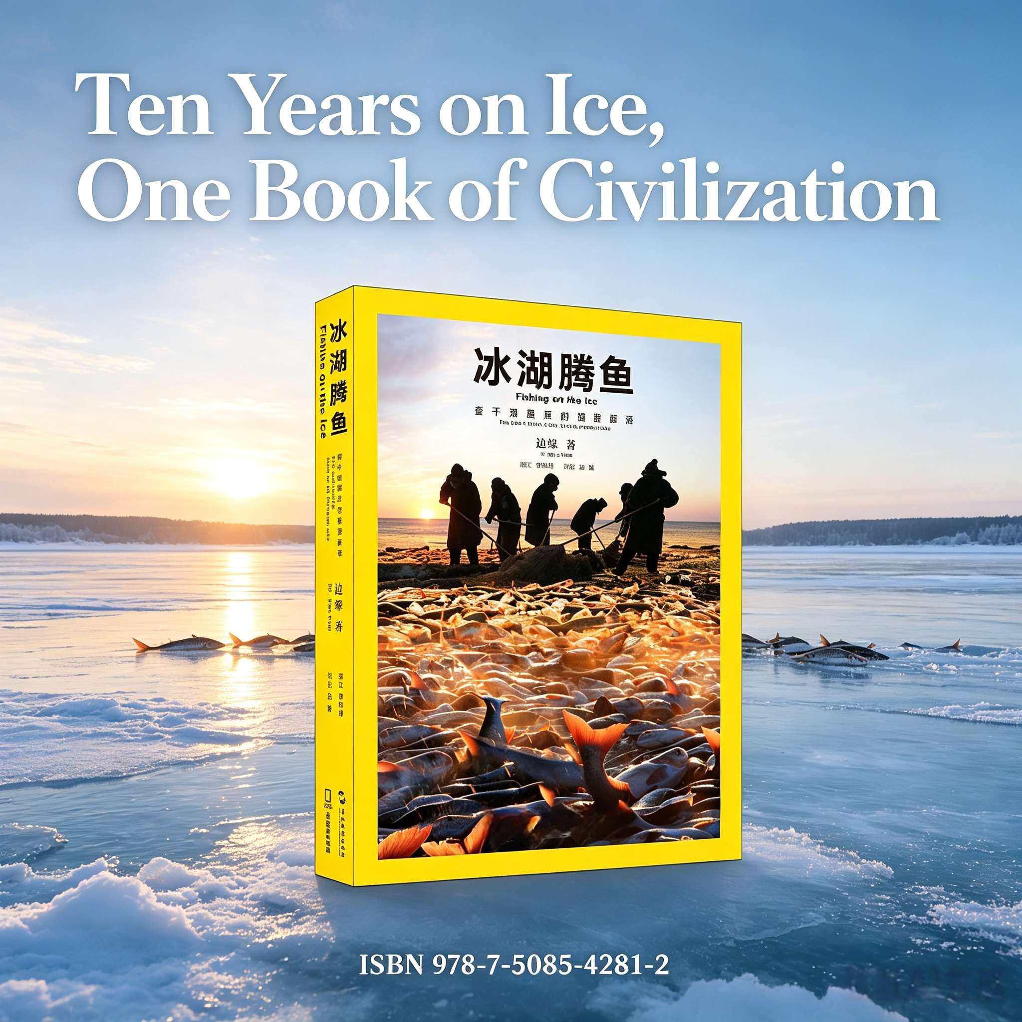 Fishing on the Ice: The Last Fishing Tribe in the Chagan Lake – Hardcover Photography Book | Mongolian Winter Fishing Culture