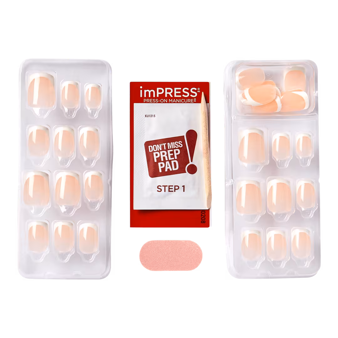 Kiss  Impress French Short Squoval Press On Nails