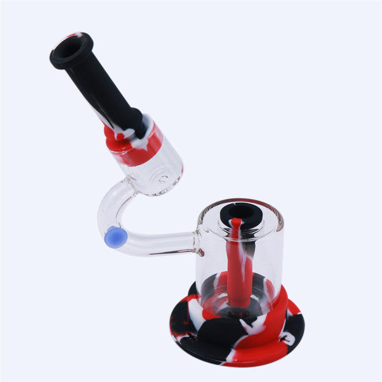 8 Microscope LED Luminous Silicone Dab Rig