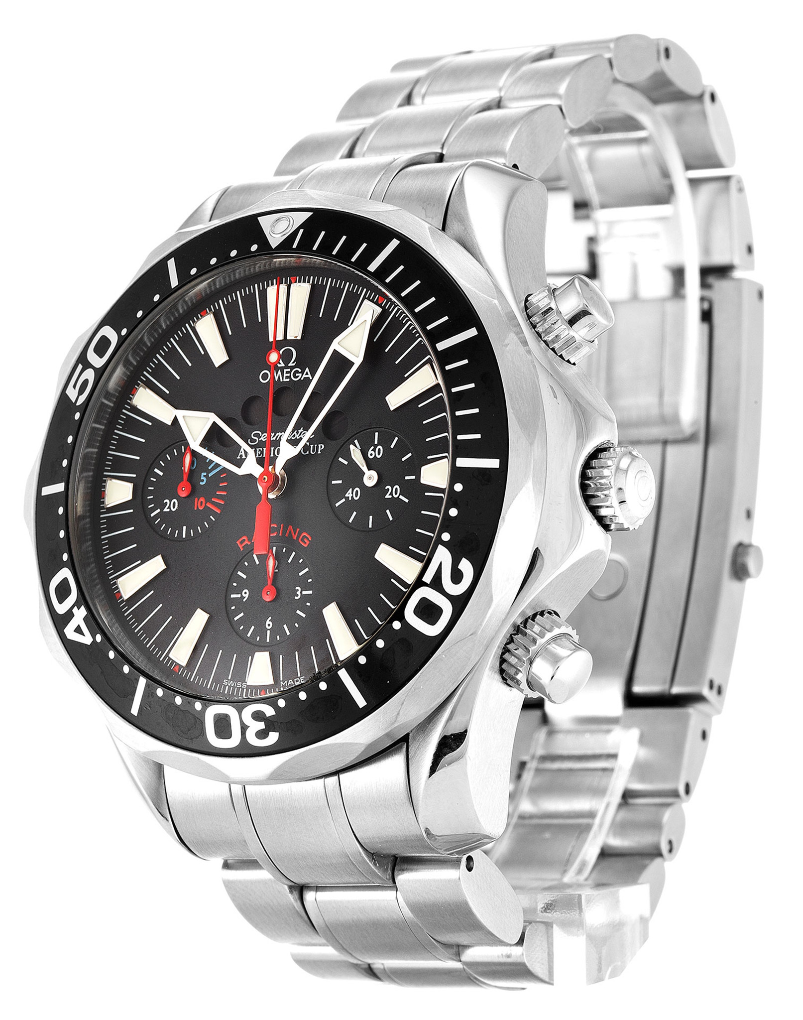 Replica Omega Seamaster 300m Black Dial Stick Markers 2569.50.00 44MM